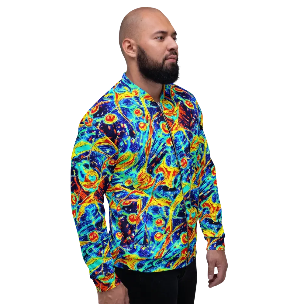 Sonic Tides on Bomber Jacket — Right