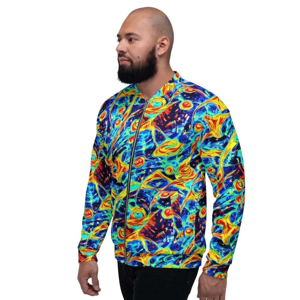 Sonic Tides on Bomber Jacket — Left
