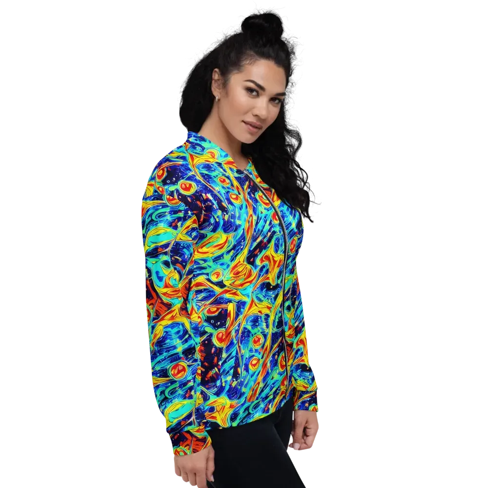 Sonic Tides on Bomber Jacket — Right