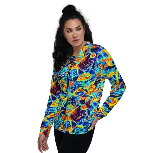 Sonic Tides on a Bomber Jacket