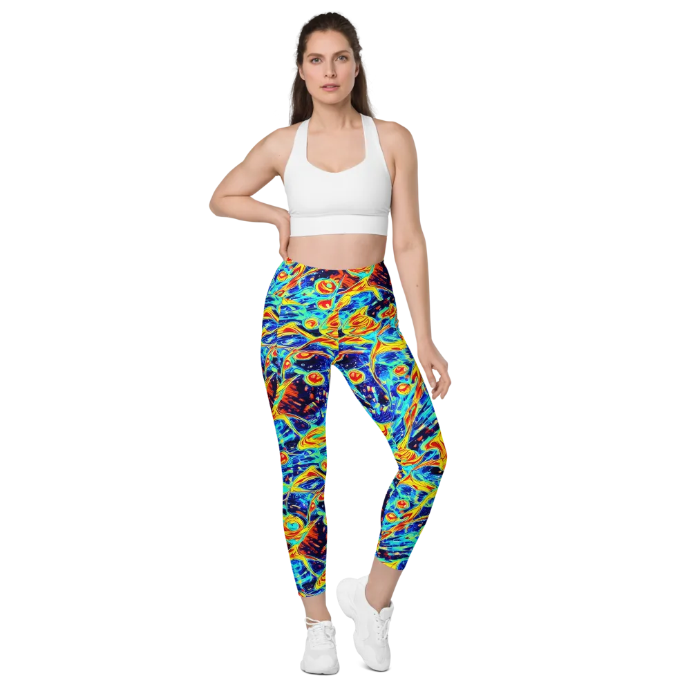 Sonic Tides on Leggings with Pockets — Front