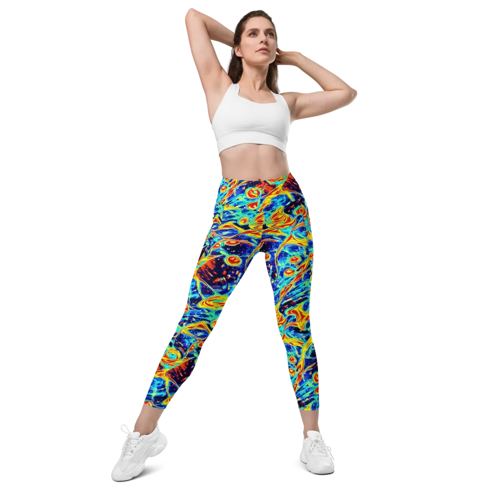 Sonic Tides on Leggings with Pockets — Front