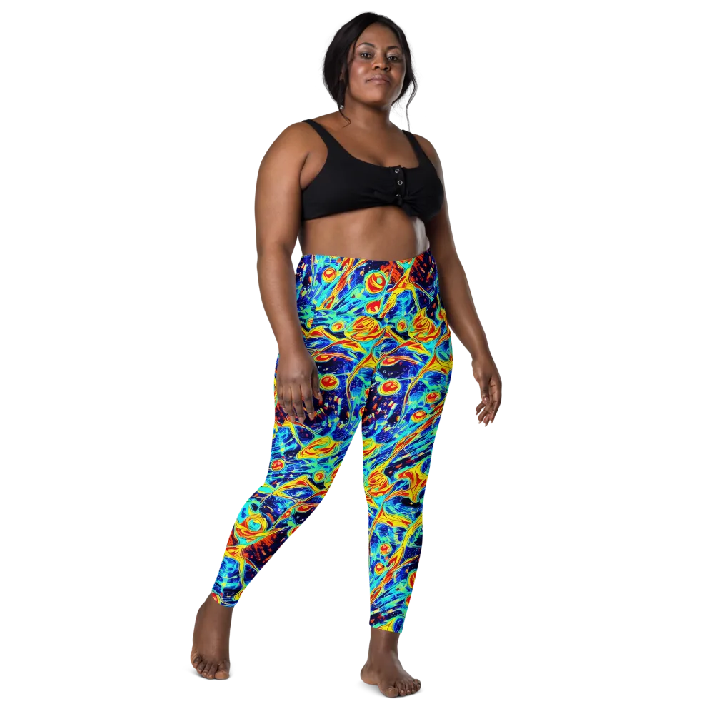 Sonic Tides on Leggings with Pockets — Front
