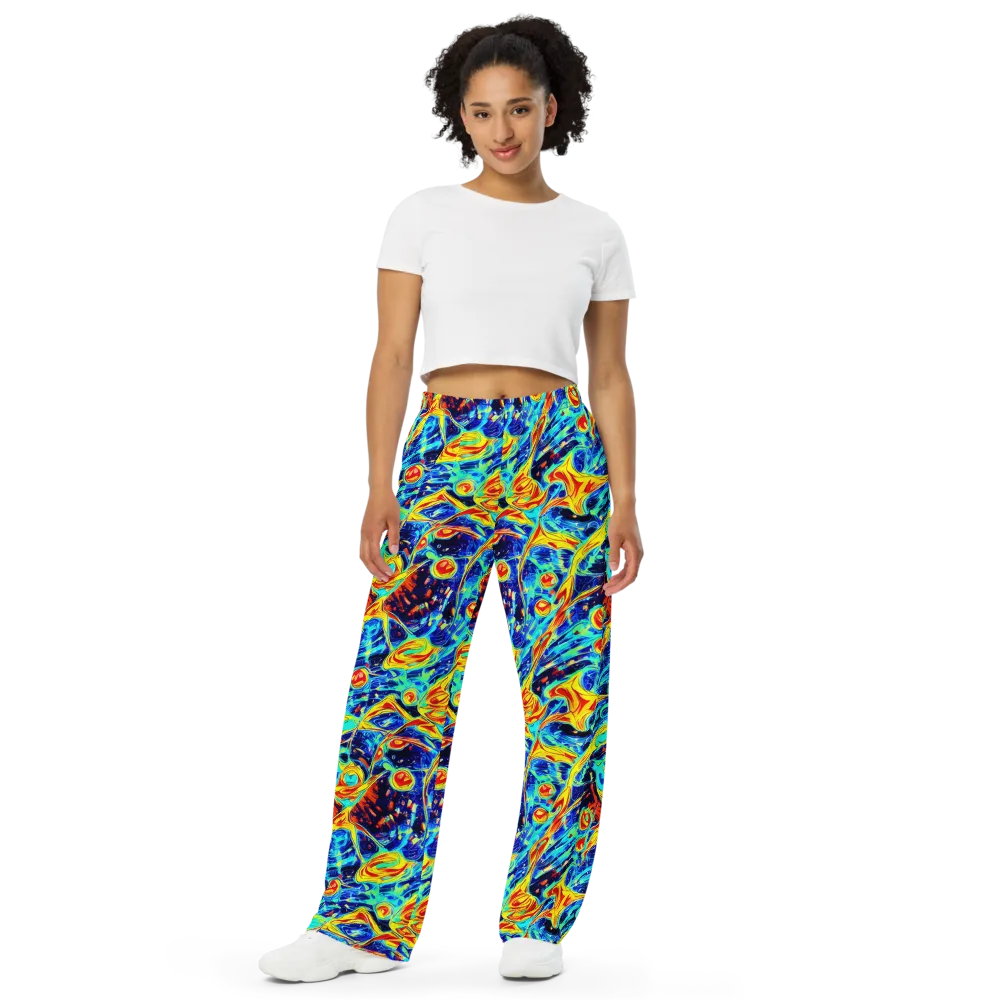 Sonic Tides on Wide-Leg Pants — Front