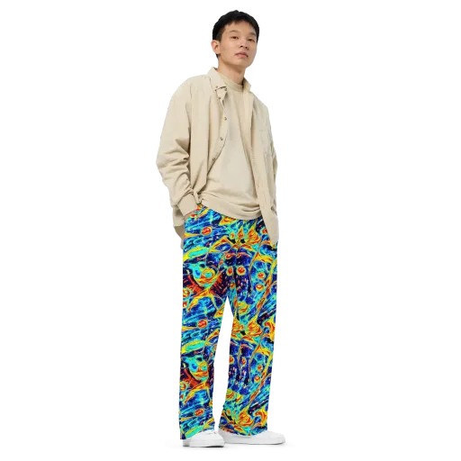 Sonic Tides on a Wide-Leg Pants