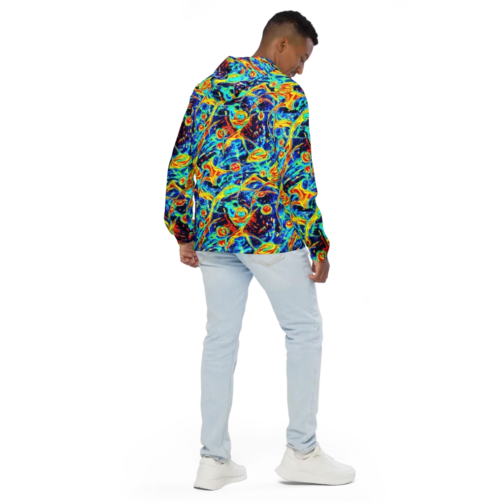 Sonic Tides on Men's Windbreaker — Back