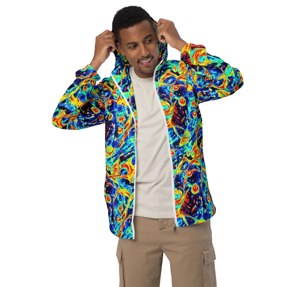 Sonic Tides on Men's Windbreaker — Front