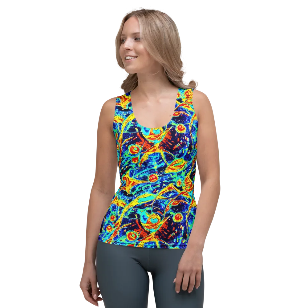 Sonic Tides on Women's Tank Top — Front