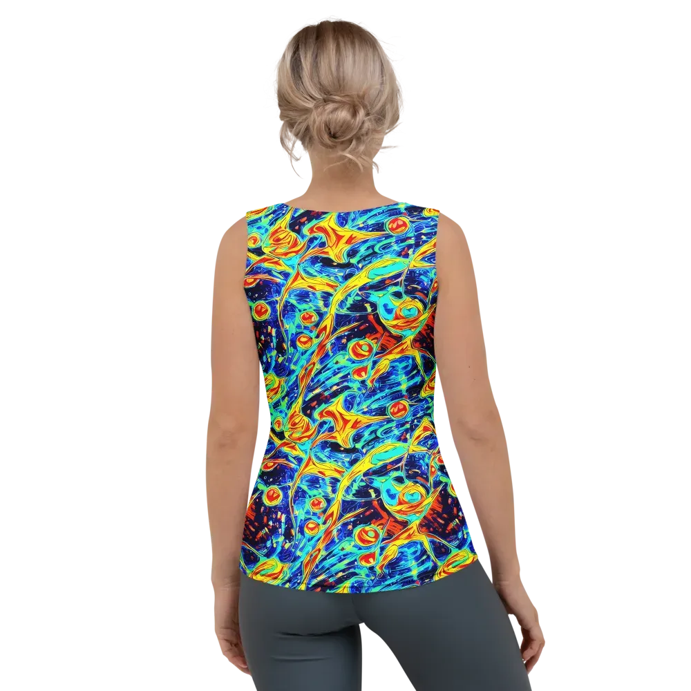 Sonic Tides on Women's Tank Top — Back