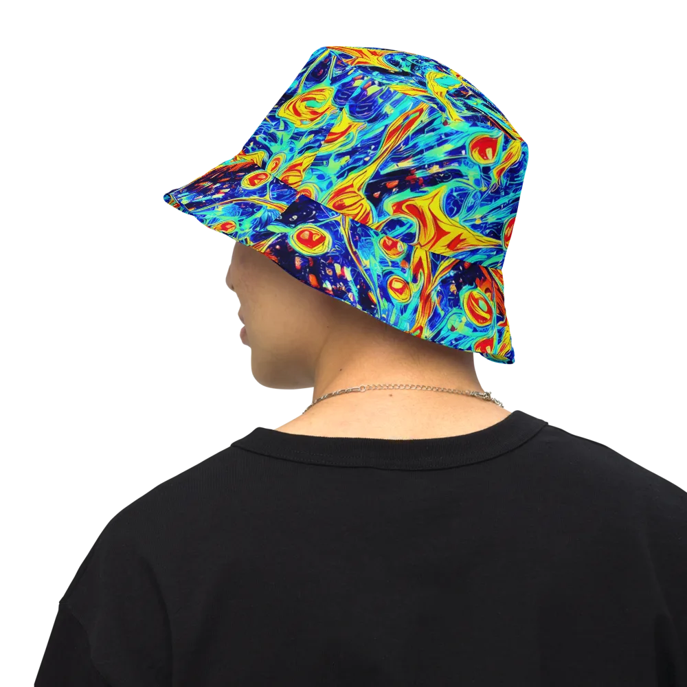Sonic Tides on Reversible Bucket Hat — Back Inside