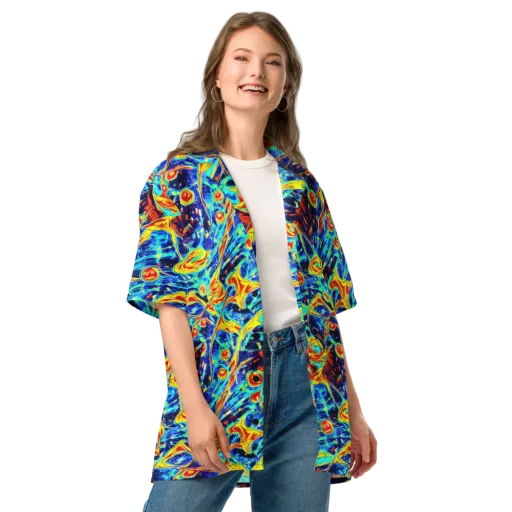 Sonic Tides on a Button Shirt