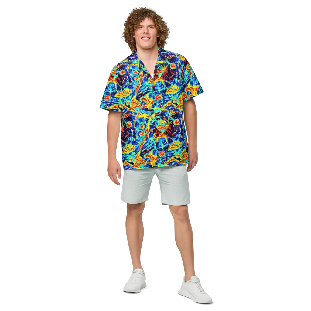 Sonic Tides on Button Shirt — Front