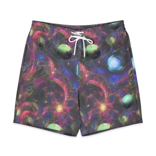 Nebula Mirage on a Men's Board Shorts