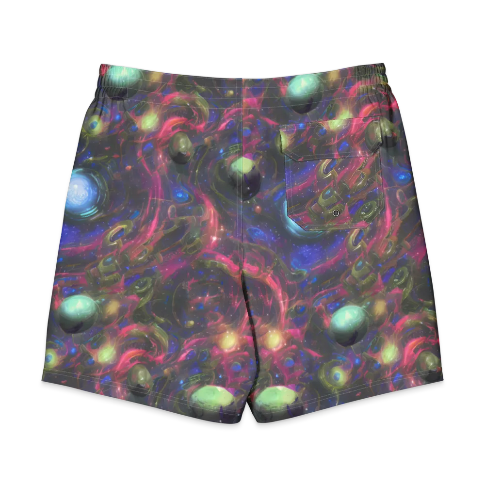 Nebula Mirage on Men's Board Shorts — Back