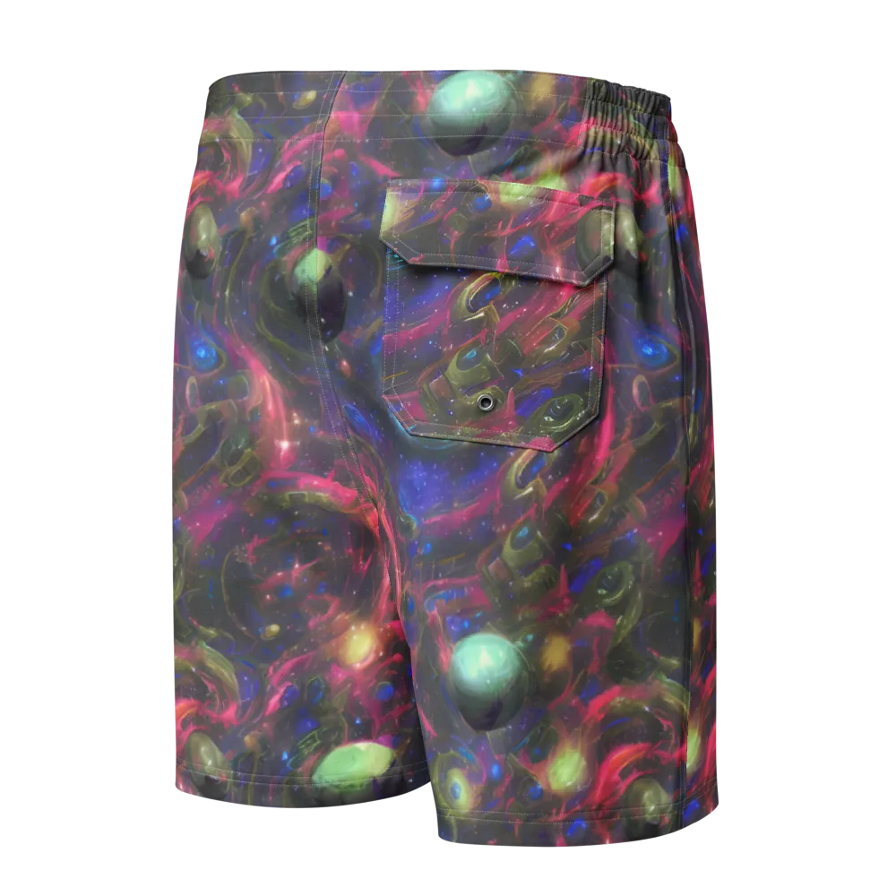 Nebula Mirage on Men's Board Shorts — Back