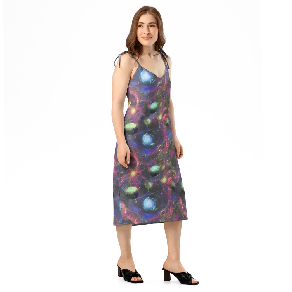 Nebula Mirage on Slip Dress — Right Front