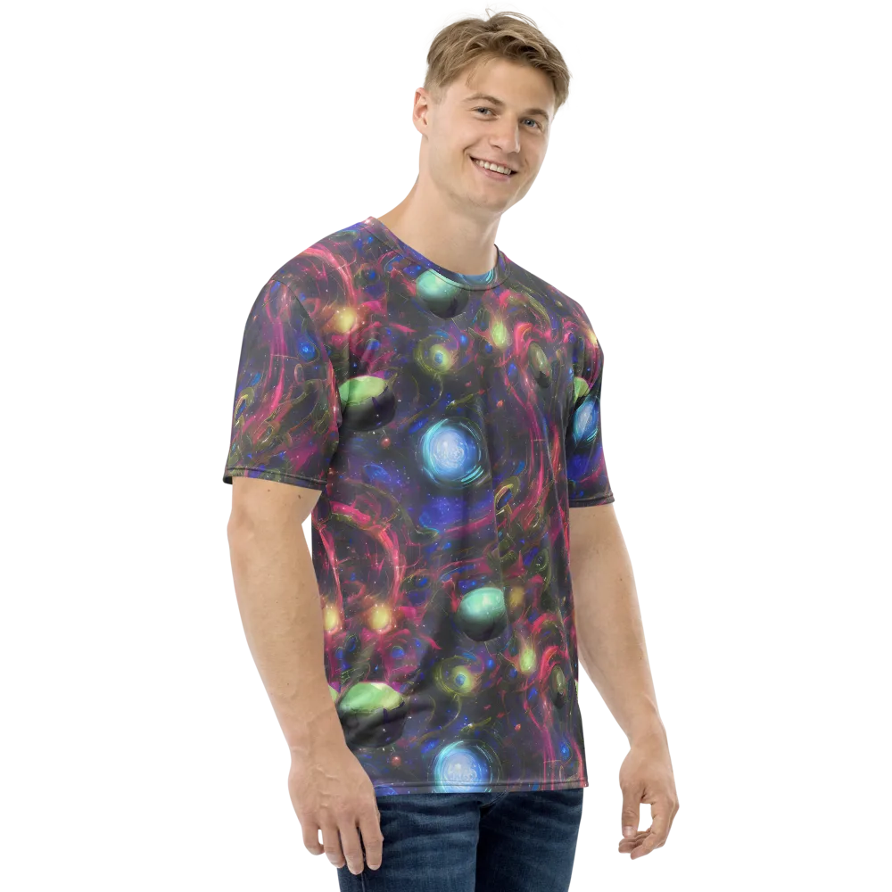 Nebula Mirage on Men's Crew Neck T-Shirt — Right