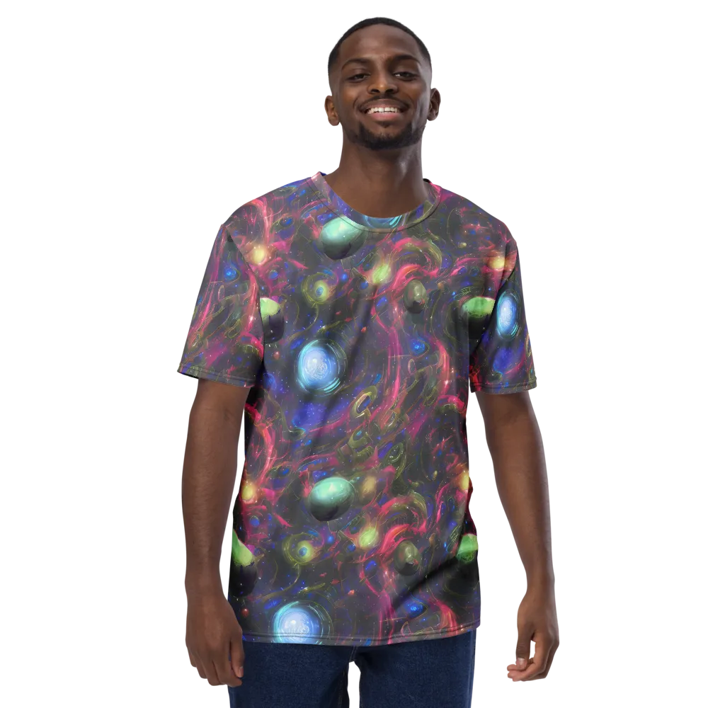Nebula Mirage on Men's Crew Neck T-Shirt — Front