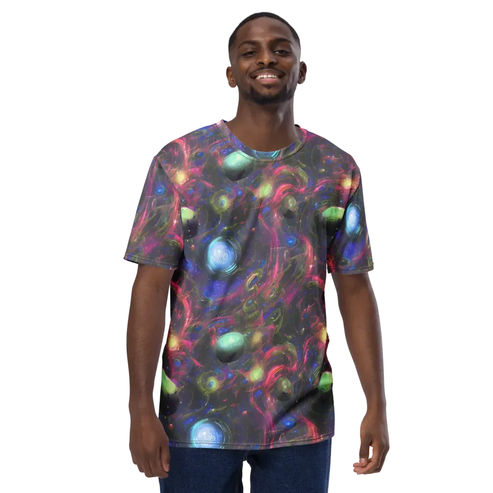 Nebula Mirage on Men's Crew Neck T-Shirt — Front