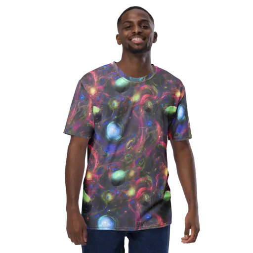 Nebula Mirage on a Men's Crew Neck T-Shirt