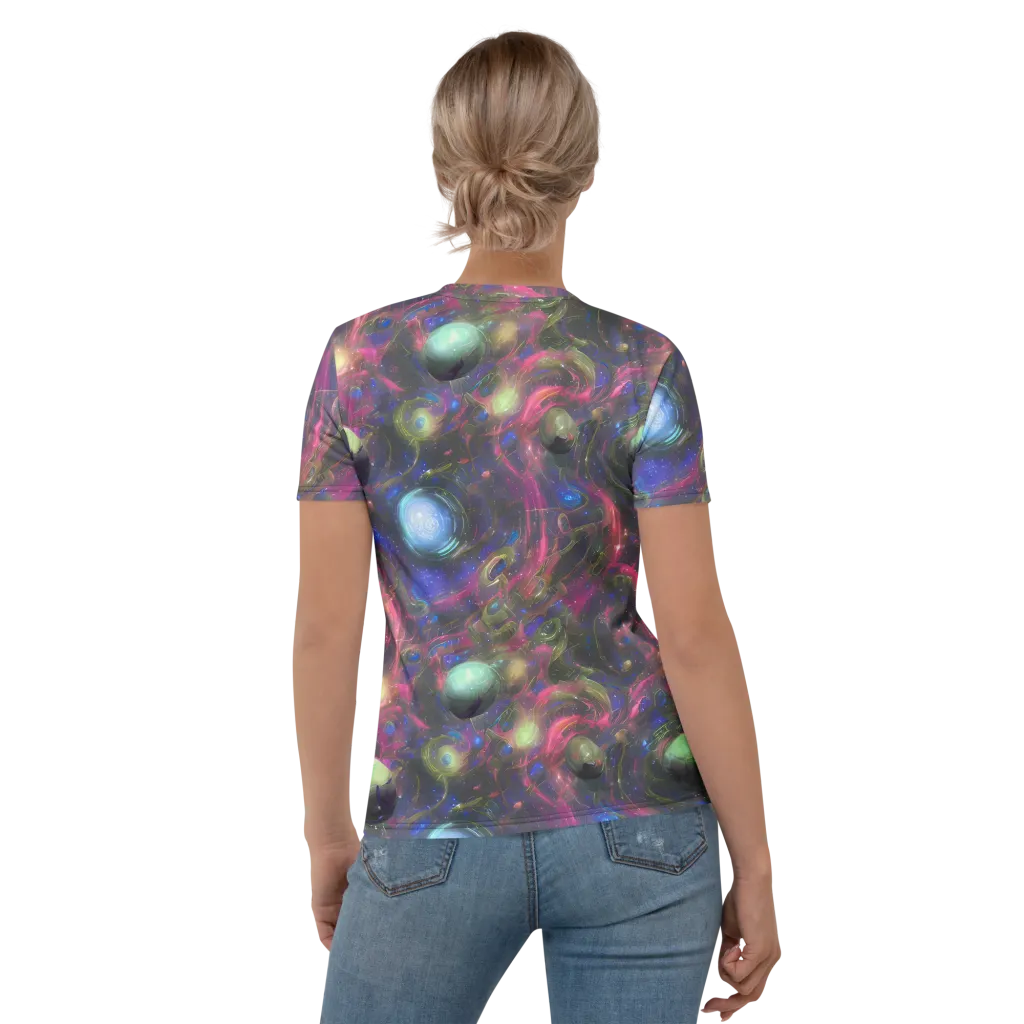 Nebula Mirage on Women's Crew Neck T-Shirt — Back