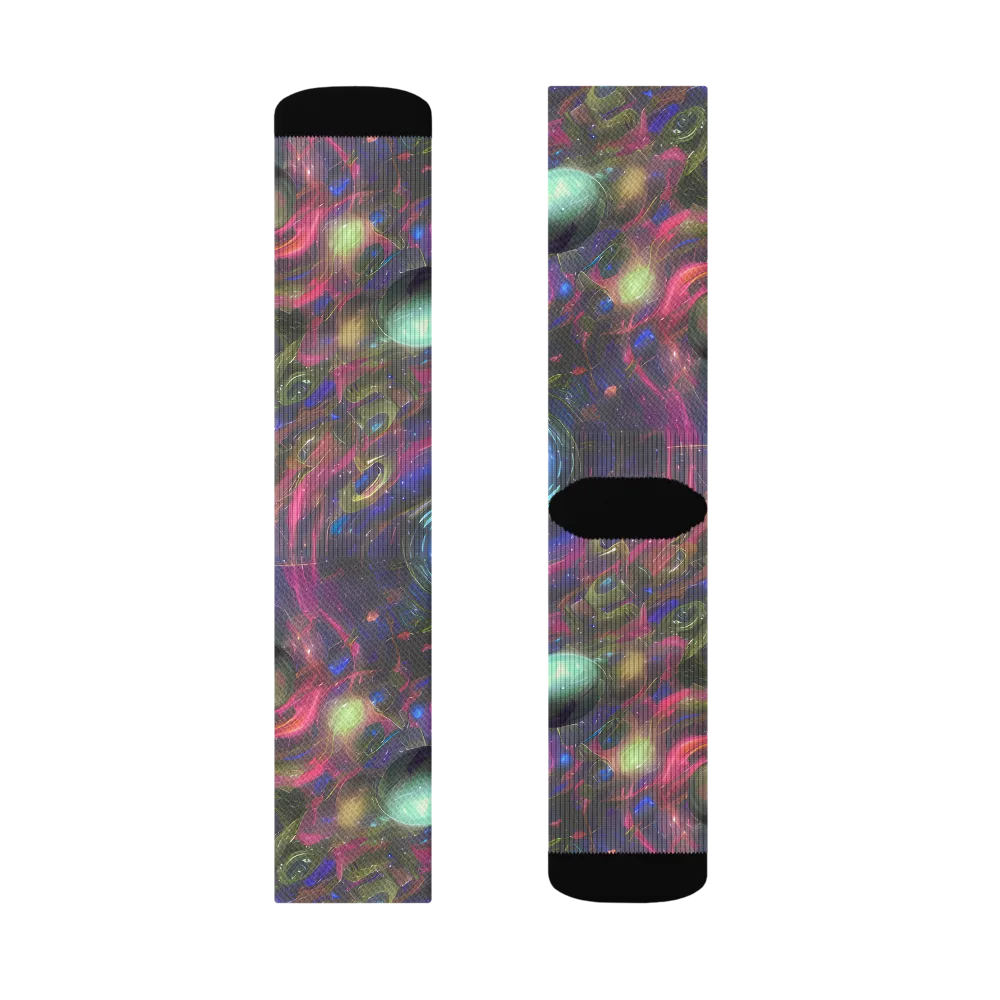 Nebula Mirage on Socks — Right Sock