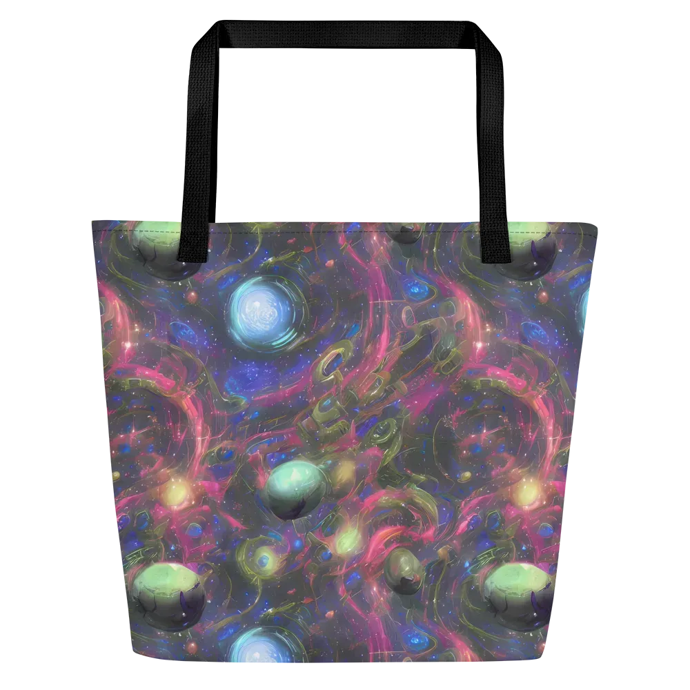 Nebula Mirage on Large Tote Bag W/ Pocket — Front
