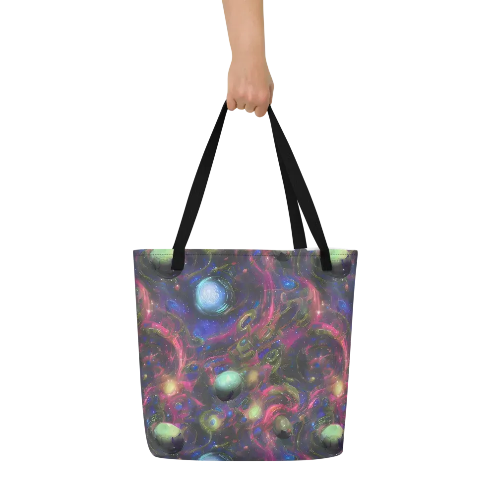 Nebula Mirage on Large Tote Bag W/ Pocket — Front