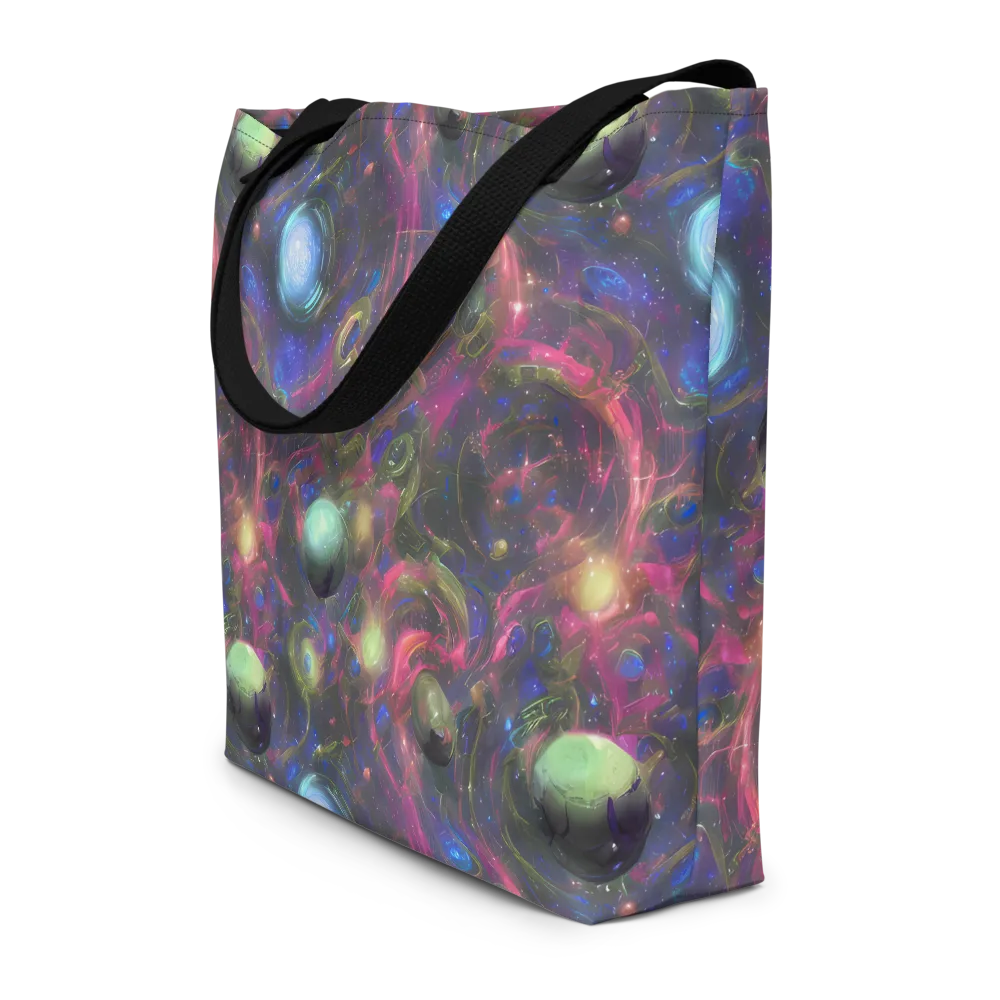 Nebula Mirage on Large Tote Bag W/ Pocket — Front