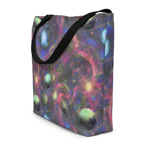 Nebula Mirage on a Large Tote Bag W/ Pocket