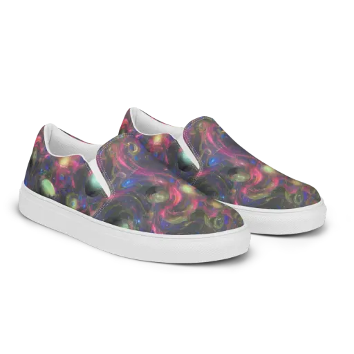 Nebula Mirage on a Women's Slip-On Canvas Shoes