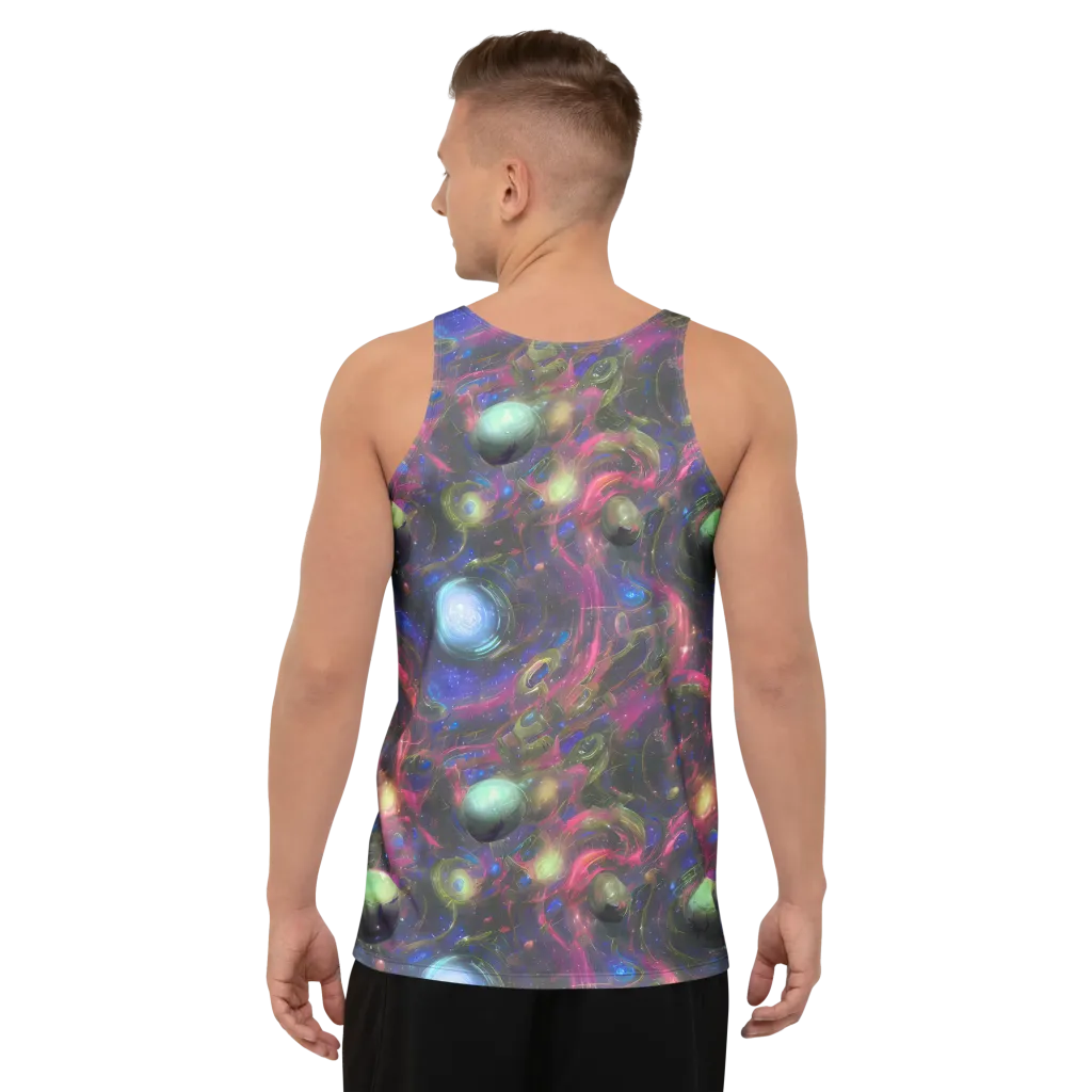 Nebula Mirage on Men's Tank Top — Back