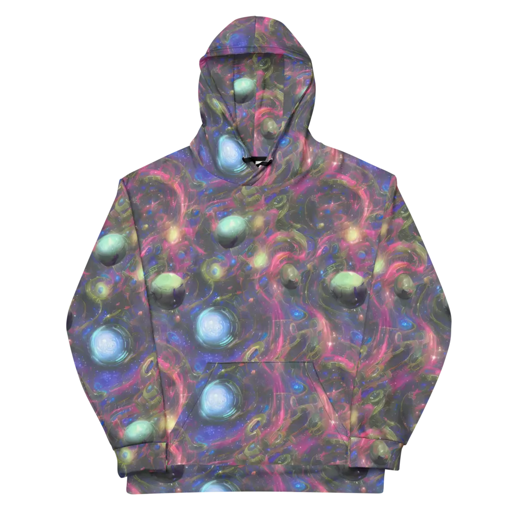 Nebula Mirage on Cotton Hoodie — Front