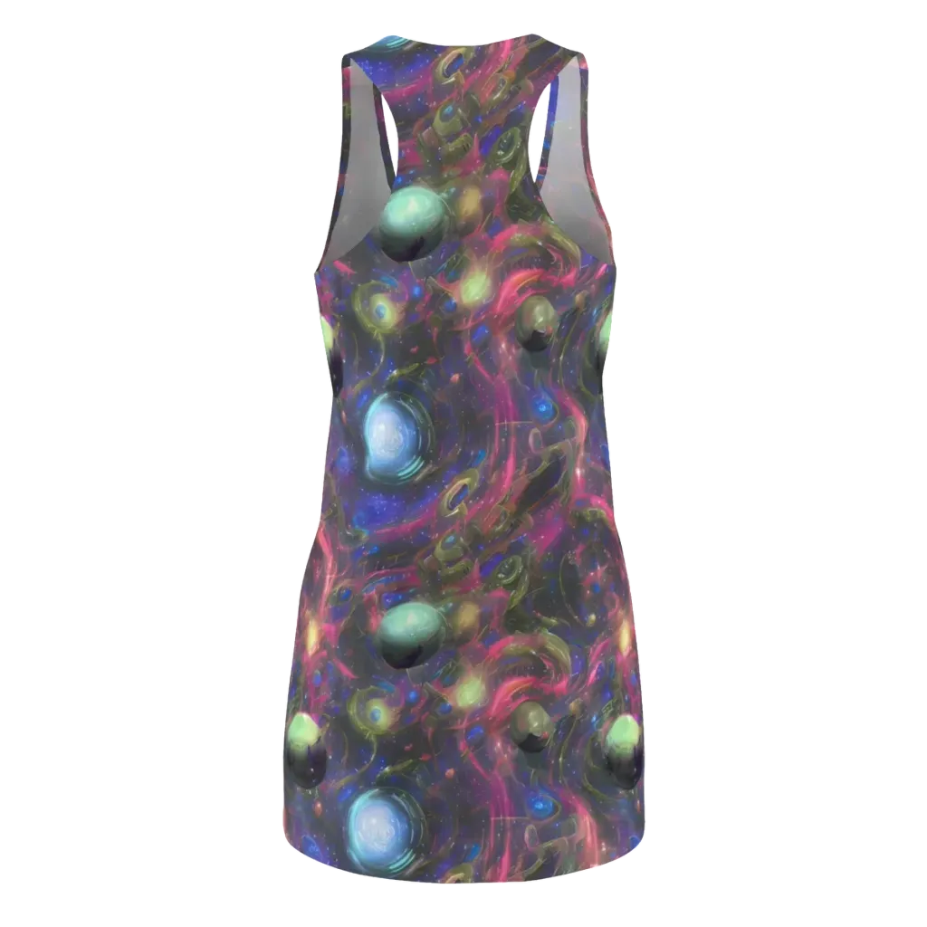 Nebula Mirage on Racerback Dress — Back