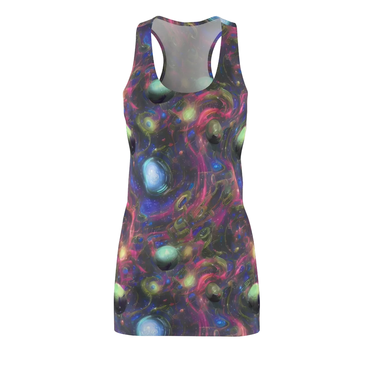 Nebula Mirage on Racerback Dress — Front