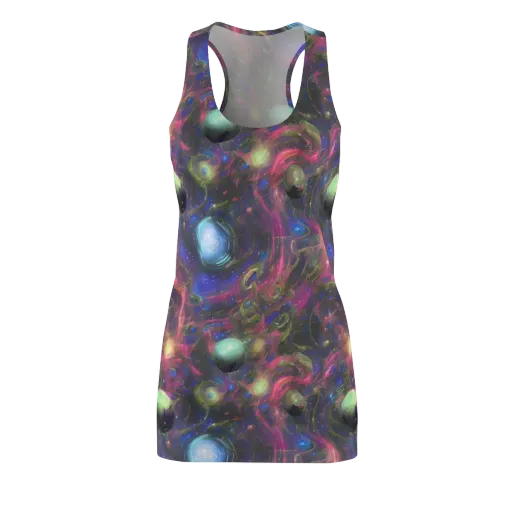 Nebula Mirage on a Racerback Dress
