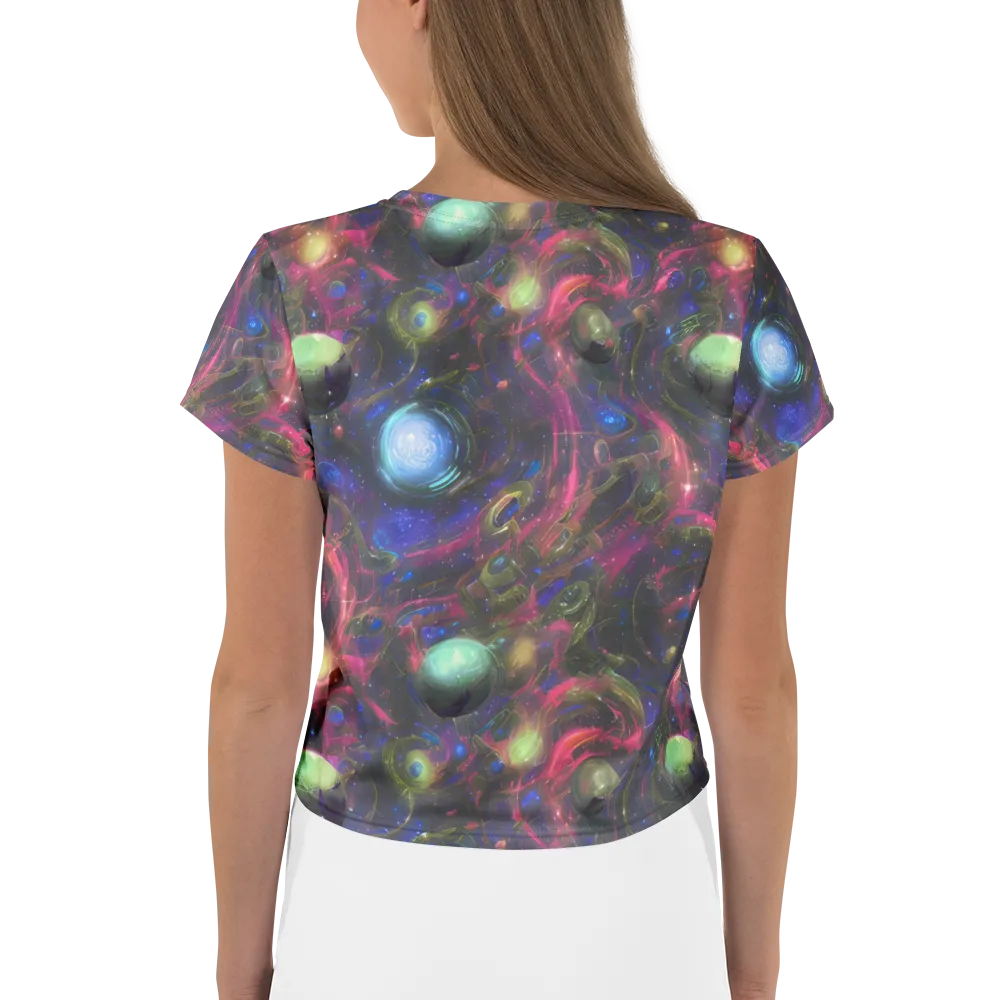 Nebula Mirage on Crop Tee — Back