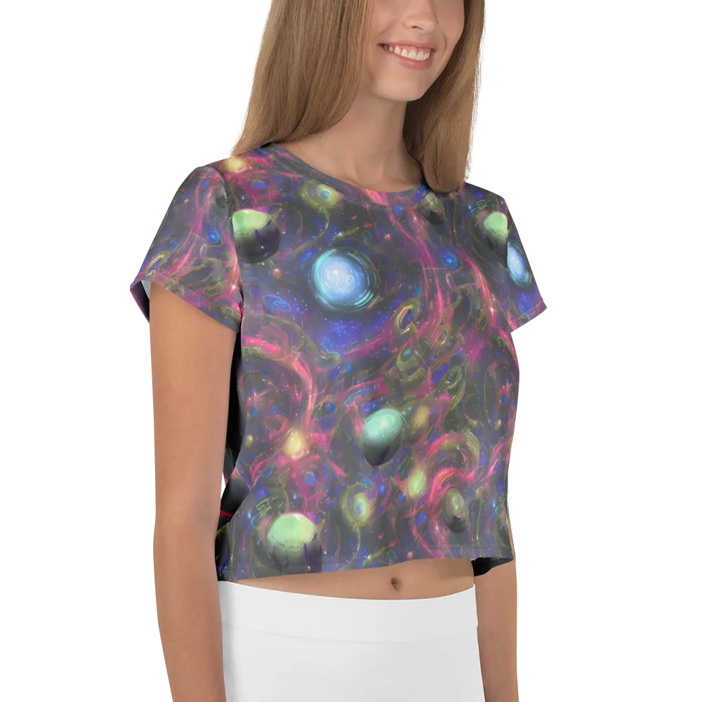 Nebula Mirage on Crop Tee — Right