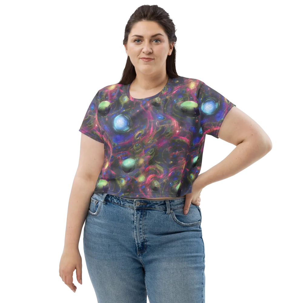 Nebula Mirage on Crop Tee — Front