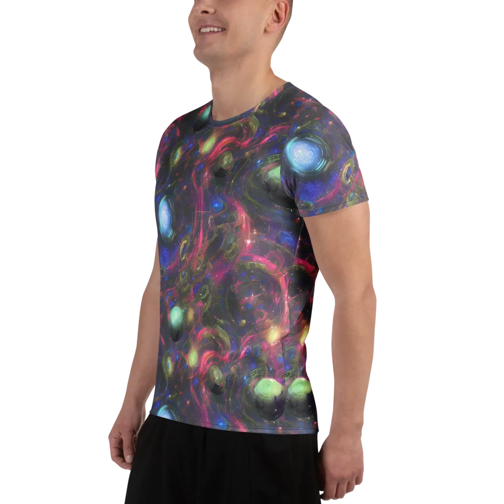 Nebula Mirage on Men's Athletic T-Shirt — Left
