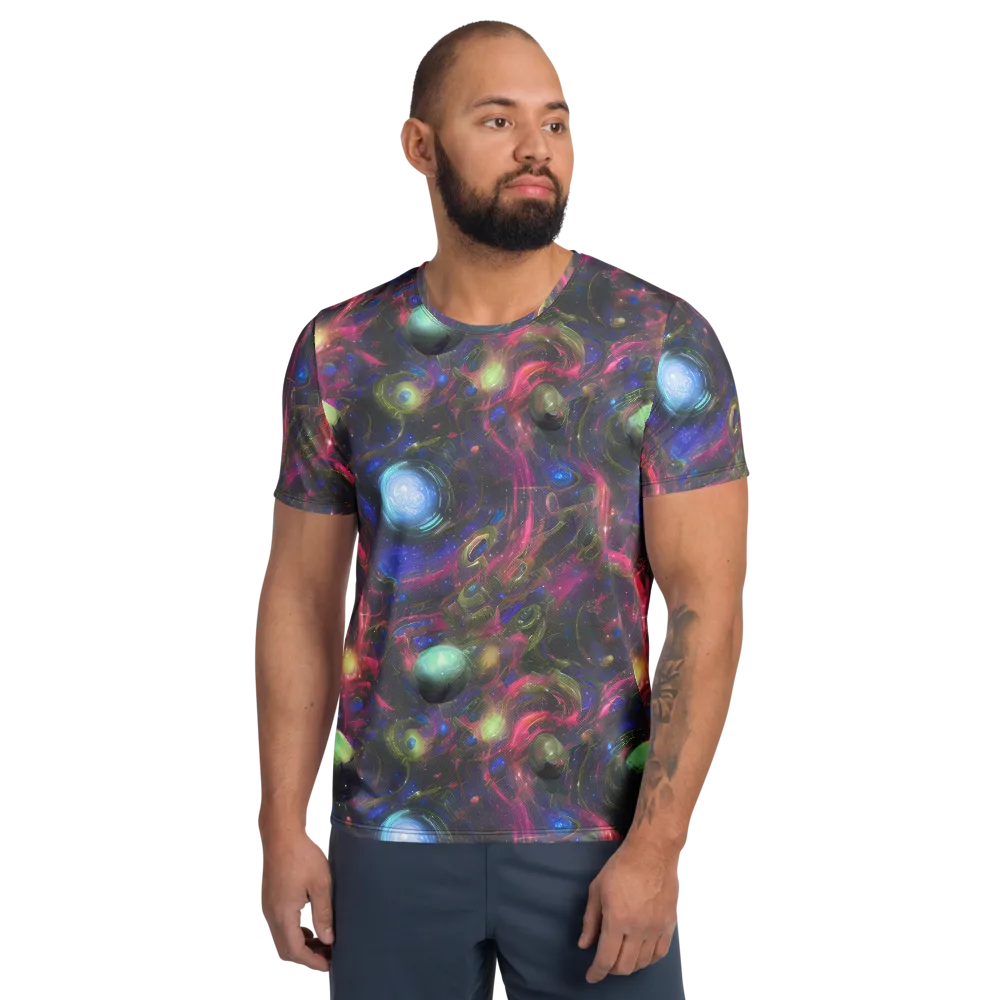 Nebula Mirage on Men's Athletic T-Shirt — Front