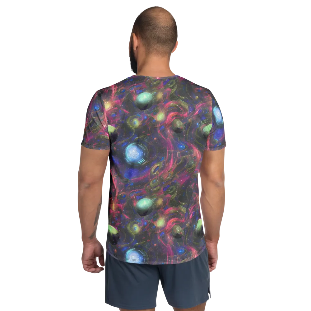 Nebula Mirage on Men's Athletic T-Shirt — Back