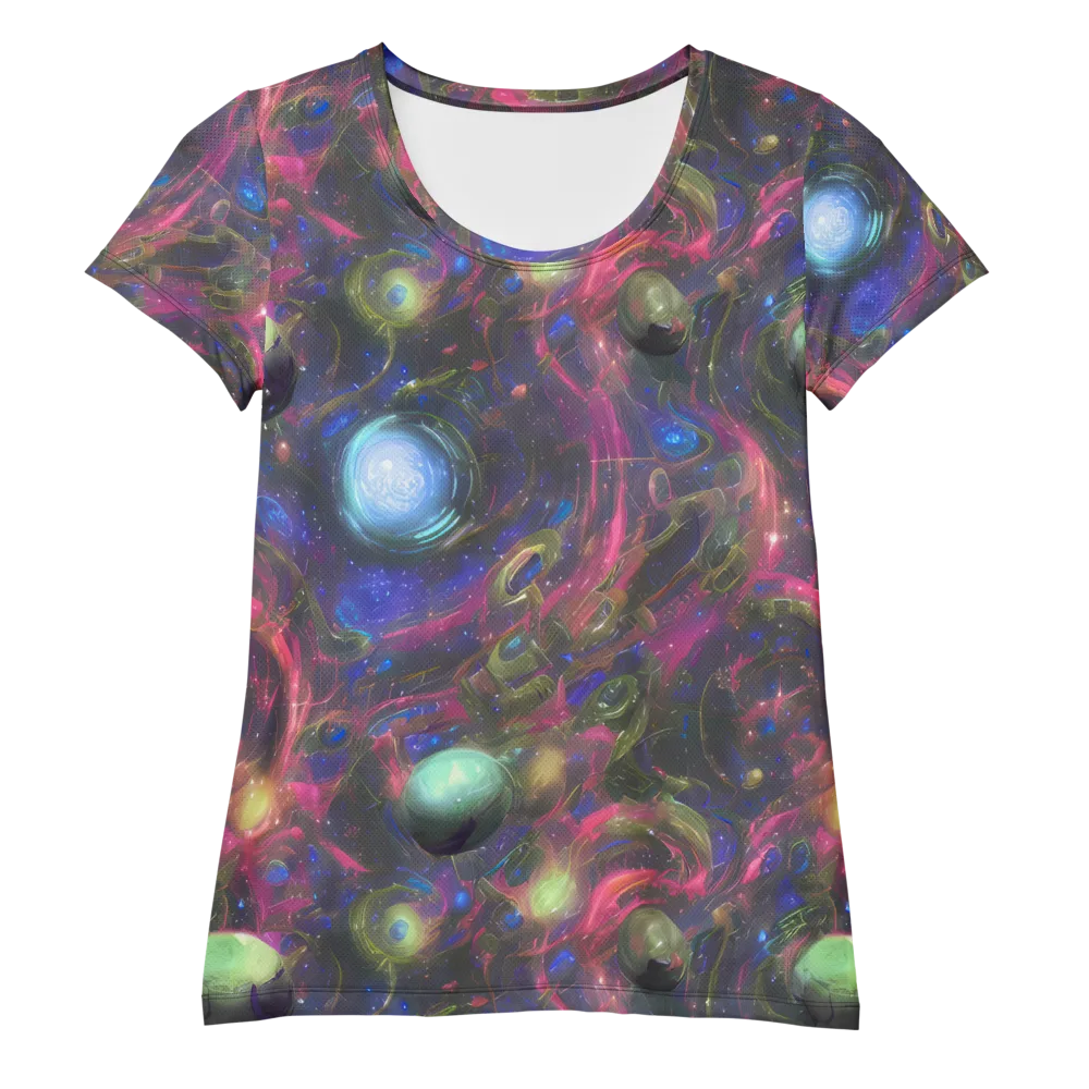 Nebula Mirage on Women's Athletic T-Shirt — Front
