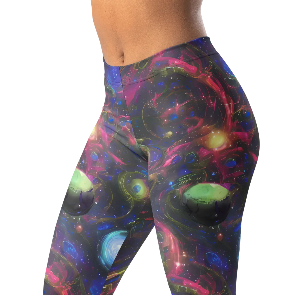 Nebula Mirage on Leggings — Left Front