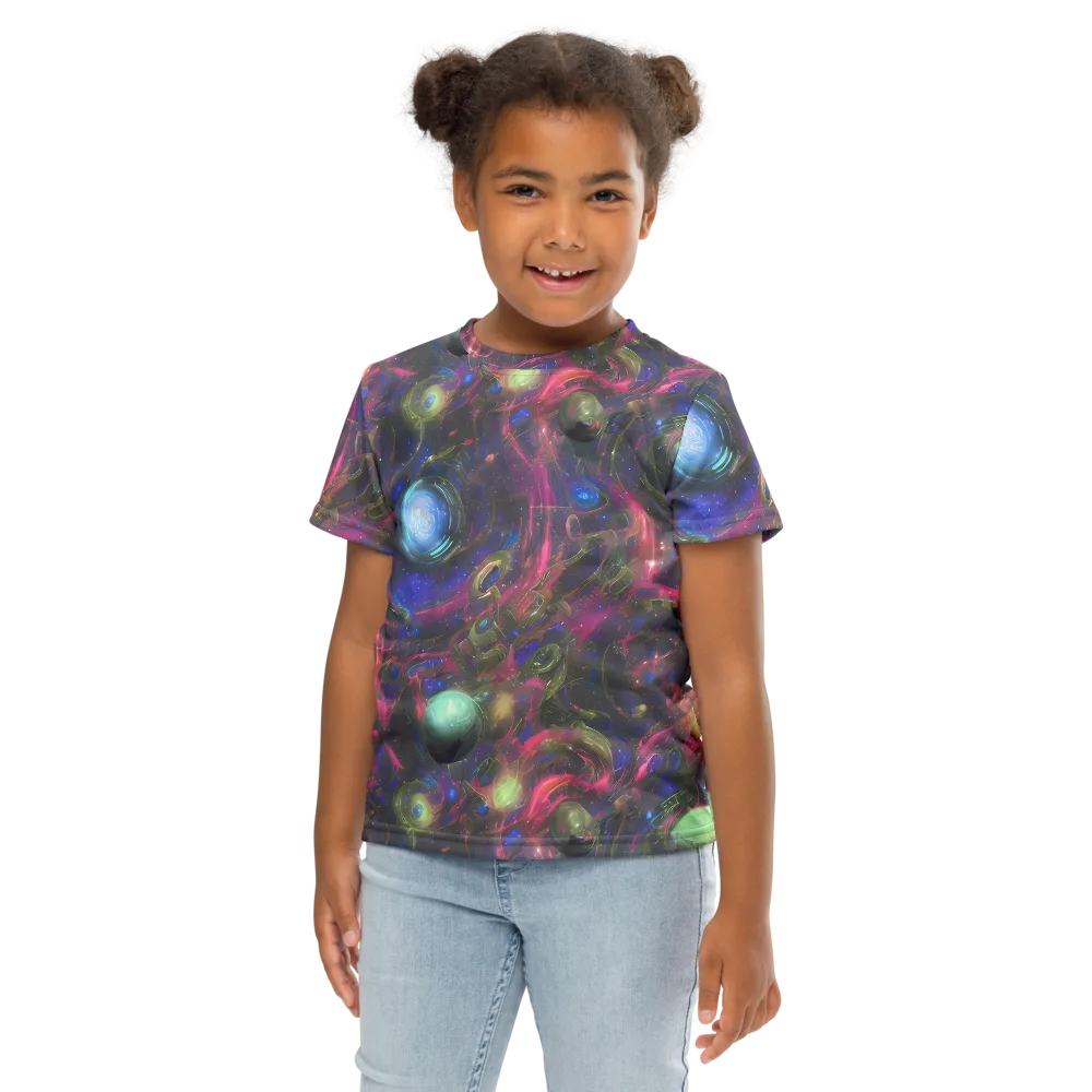 Nebula Mirage on Kids Crew Neck T-Shirt — Front