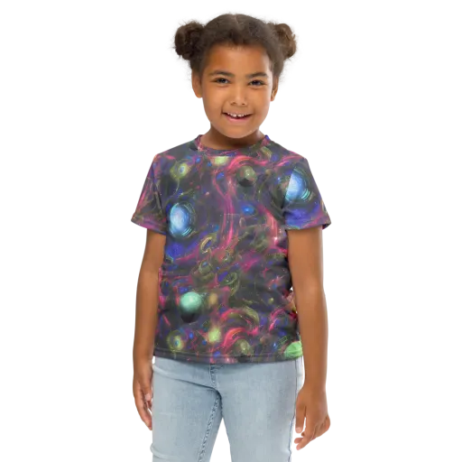 Nebula Mirage on a Kids Crew Neck T-Shirt
