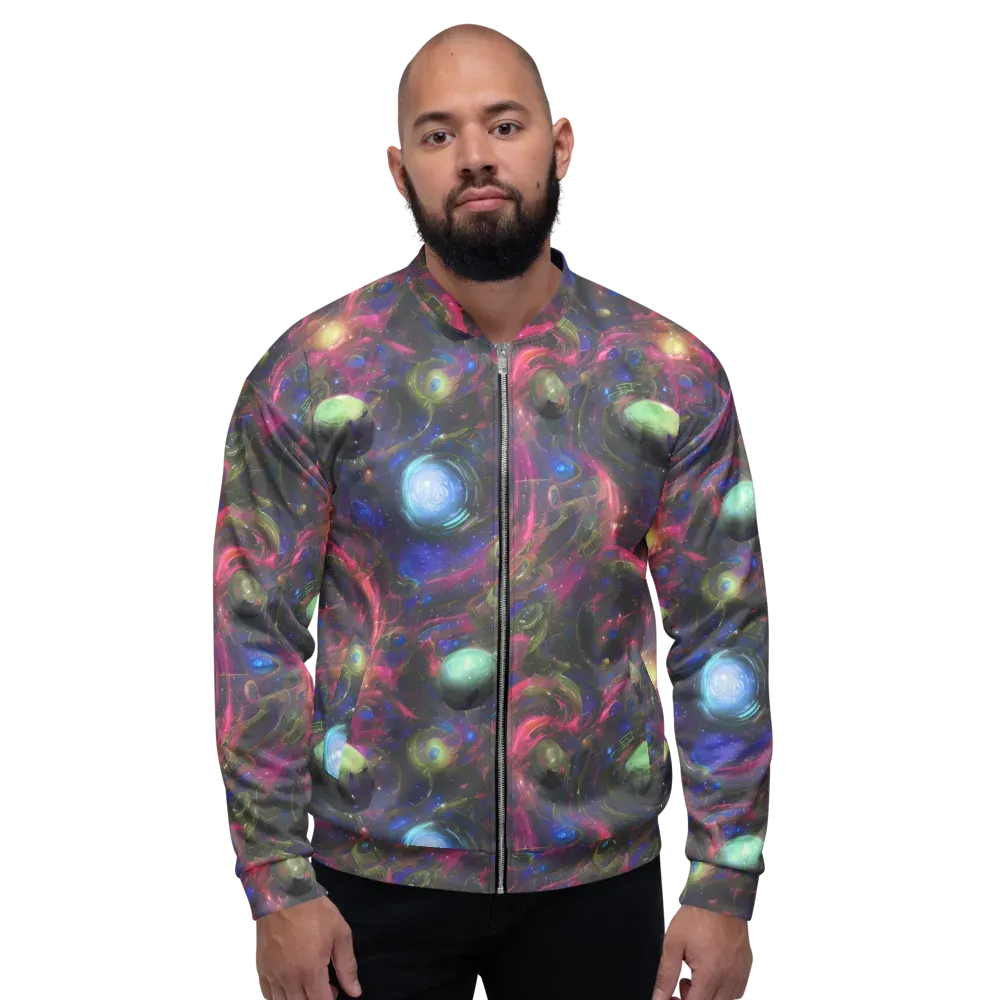 Nebula Mirage on Bomber Jacket — Front