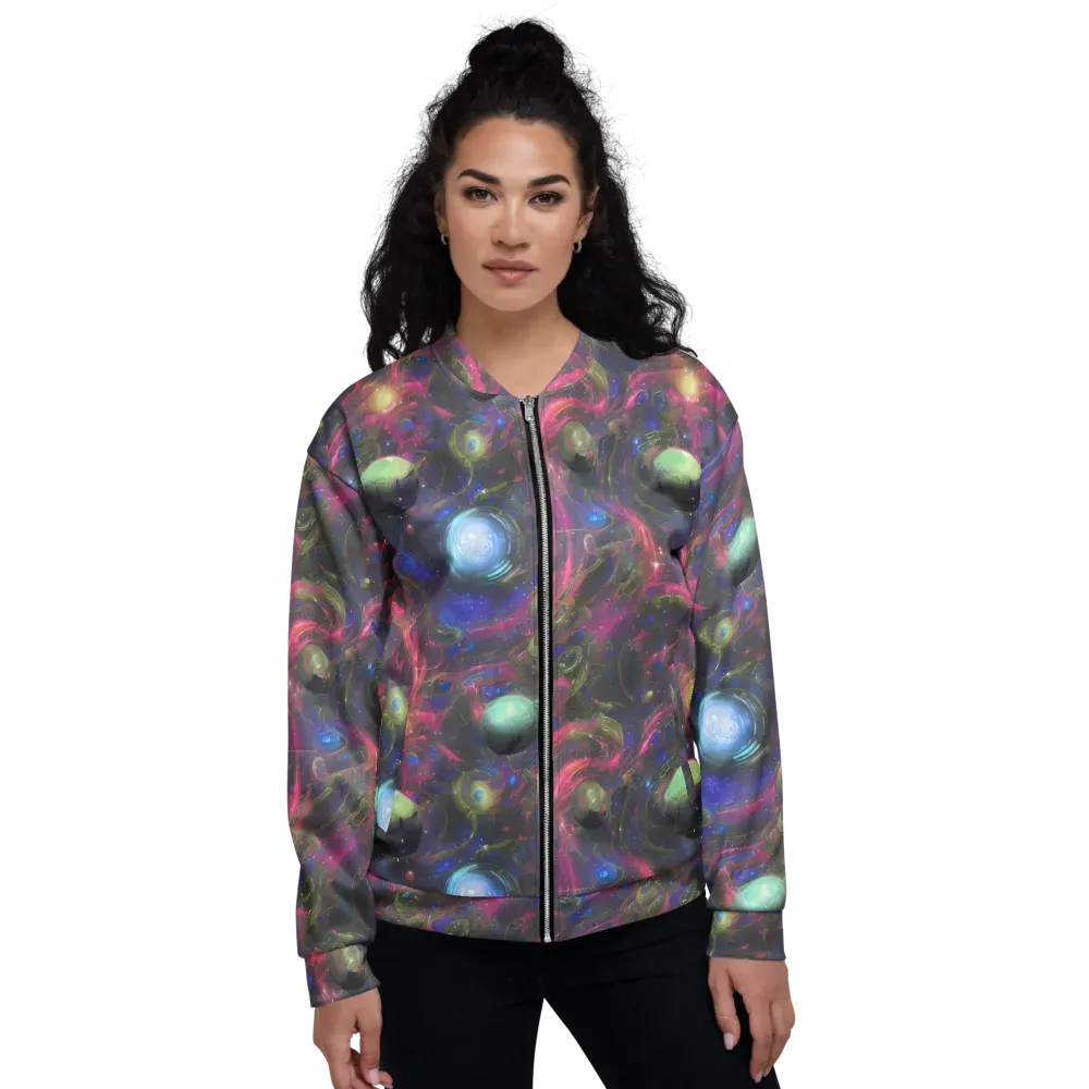 Nebula Mirage on Bomber Jacket — Front