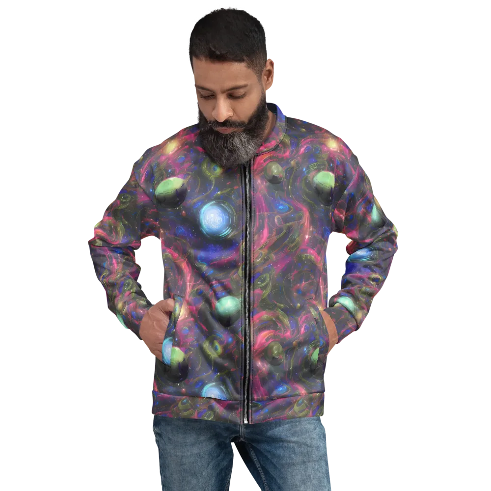 Nebula Mirage on Bomber Jacket — Front