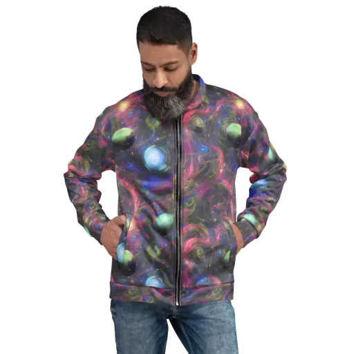 Nebula Mirage on a Bomber Jacket
